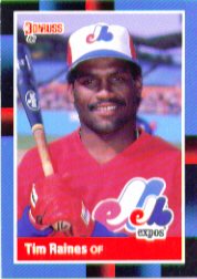 1988 Donruss Baseball Cards    345     Tim Raines